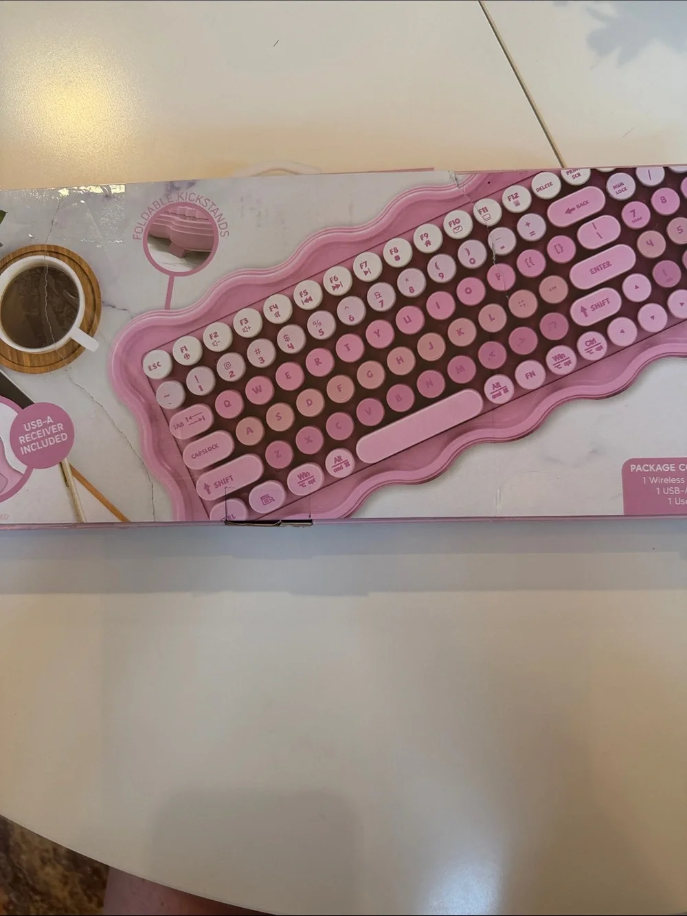 Wave Sync Pink Wireless Keyboard